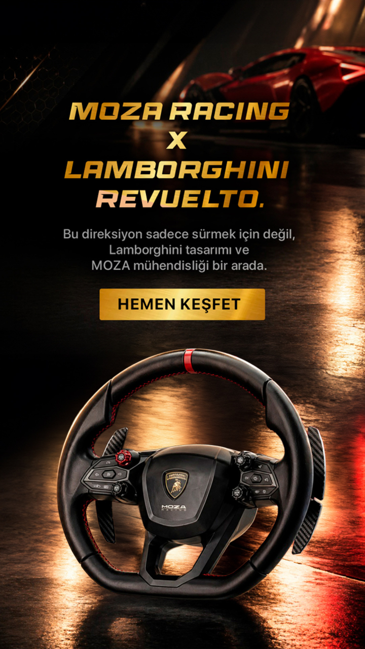 Moza Racing x Lamborghini Revuelto Direksiyon Simiti