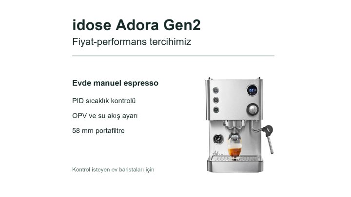 idose Adora Gen2: En İyi Fiyat-Performans Manuel Espresso Tercihimiz