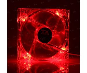 TX 12cm KIRMIZI LED KASA FANI 120MM (TXCCF12RD)