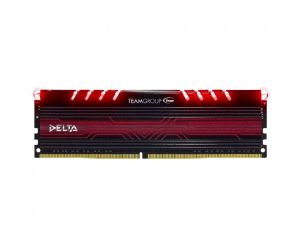TEAM Delta DDR4 8GB 2400Mhz Overclocking Kırmızı LED' li Soğutuculu Ram Bellek TM4DEL240081RD