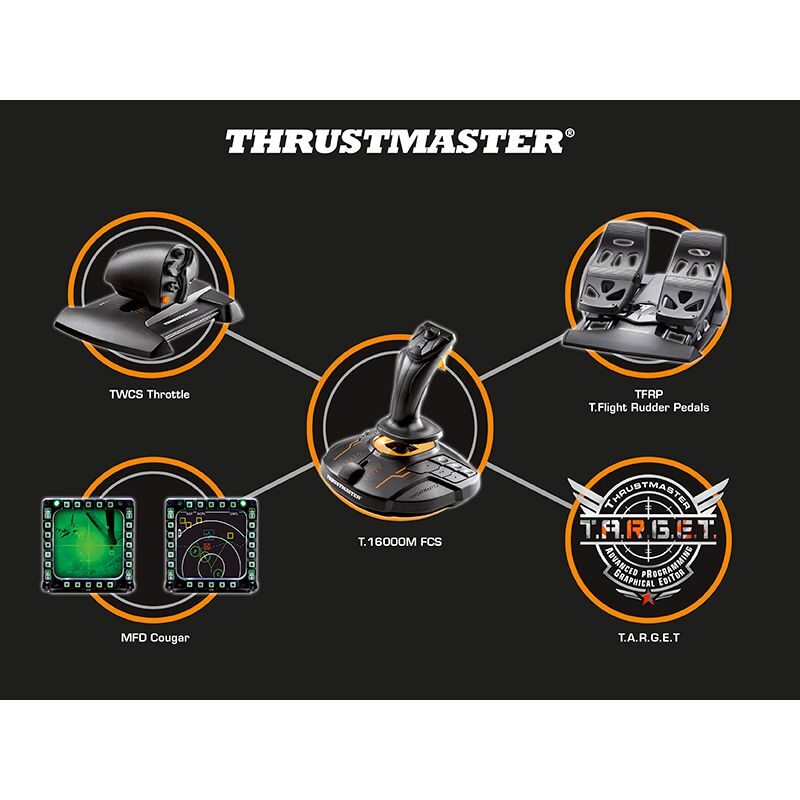 Thrustmaster T.16000M FCS Flight Pack Uçuş Joystick Seti (PC