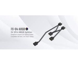 ID-COOLING FS-04 ARGB 5V 3PİN ARGB Splitter Fan Çoklayıcı