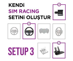 Moza Racing R9 Loadcell Direct Drive Direksiyon Seti Simracing Setup 3