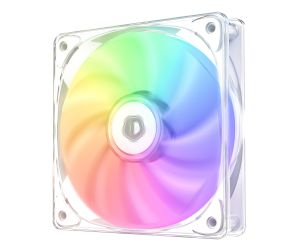 ID-COOLING CRYSTAL 120 White 4Pin Beyaz Özel Parlak Kristal Yansımalı Kasa Fanı