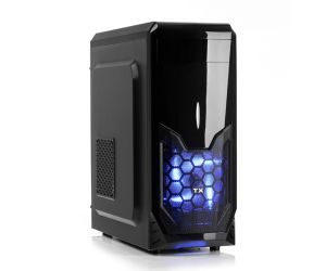 TX K8S PSU YOK 1x12cm LED FAN MIDI TOWER SİYAH KASA TXCHK8S