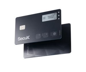 SecuX Shield Bio Biometric Card Wallet for NFT and Crypto