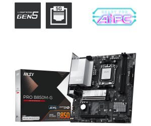 MSI Pro B850M-G AMD AM5 DDR5 Micro ATX Anakart