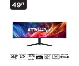 Spardox SG-49165CRQA 49 165hz Dual QHD 1500R Curved Gaming Monitor