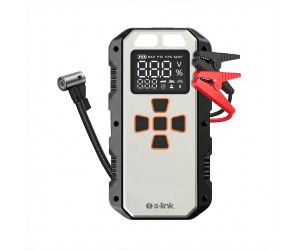 S-Link AKT2027 8000mAh 150 Psi 4 in1 Powerbank + LED Işık Lastik Şişirme Ve Akü Takviye Cihazı (Gümüş)