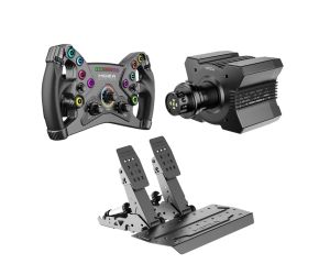 Moza Racing R9 V3 Base KS Steering Wheel SRP2 Pedal Bundle