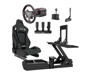 Spardox GTRS Dark Tam Sim Racing Seti VD6 Base 3 Pedal, Vites ve El Freni Bundle