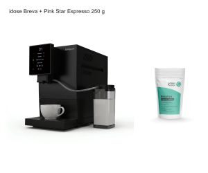 idose Breva Tam Otomatik Espresso Cappuccino Makinesi ve Pink Star Espresso 250gr Kahve Bundle