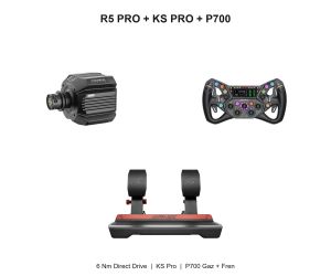 Gelbura MOZA R5 Pro 6 Nm + KS Pro + Simagic P700 Bundle Direksiyon Seti