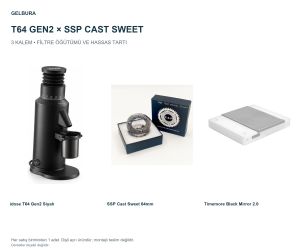 idose T64 Gen2 Siyah SSP Cast Sweet ve Tartı Bundle