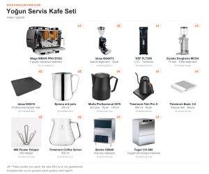 Gelbura Yoğun Servis Kafe Seti